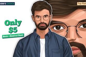 draw vector illustration images from your photos in 24 hours