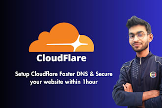 secure your website with cloudflare, fix email, SSL, and dns issues