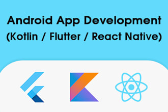 develop android app flutter react native