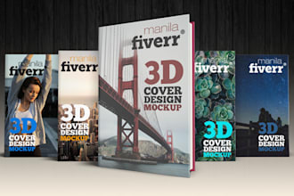 design your 3d book cover mockup