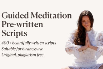 provide prewritten meditation scripts