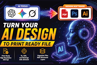 convert ai generated designs into editable print ready files