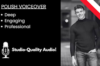 record a professional polish male voiceover