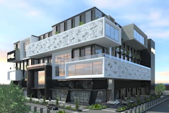 render realistic exterior environments