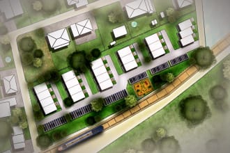 draw and render site and floor plans for marketing purposes