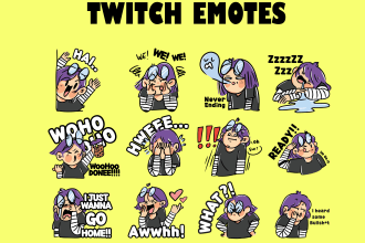 create high quality custom twitch emotes or sub badges
