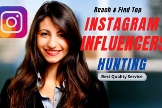 research and find best instagram influencer in 12 hours