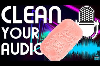 professionally isolate, clean, edit, mix, restore, your audio