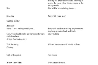 write a short  promo of your film or book