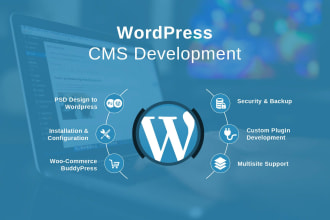 redesign, develop or recreate PHP mysql wordpress website