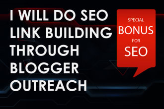 do SEO link building through blogger outreach