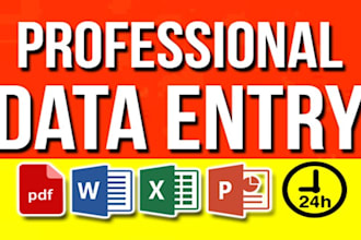 be your data entry expert master do copy data in word, excel, pdf