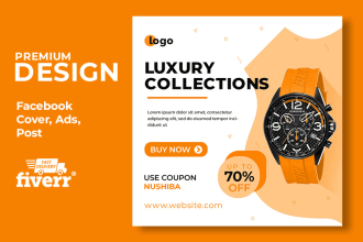 design facebook cover, ads image, banner