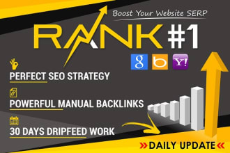 rank your website on 1st page, google top ranking with organic SEO