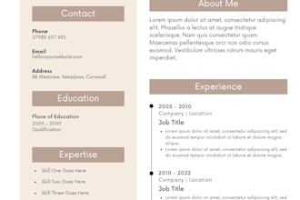 write a CV and cover letter