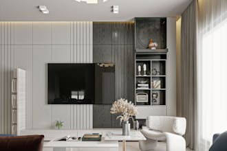 create interior exterior 3d architecture rendering animation