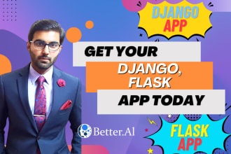 be your django, flask or python full stack developer