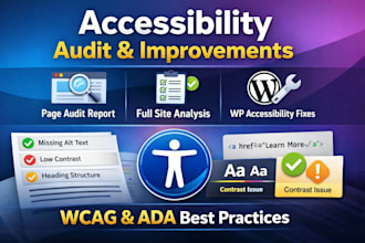 audit and fix website accessibility using ada and wcag best practices