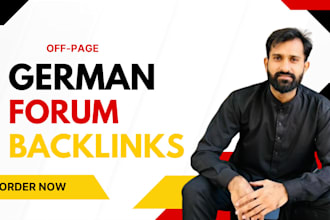 build high authority german forums profile backlinks