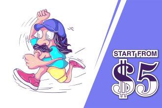 design a cartoon character with adobe illustrator