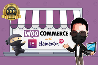 create a professional woocommerce shopping website