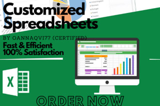 create professional excel spreadsheets