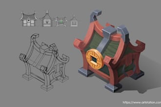 design your props and objects for your game
