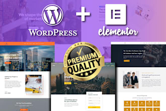 design, redesign wordpress website with elementor pro