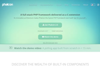 develop a website in phalcon PHP framework