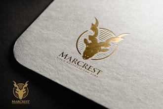create luxury modern minimalist and monogram logo design