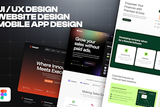 design stunning UI UX for your website or mobile app in figma