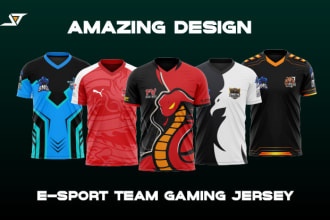 design or print cool esport gaming jersey, hoodie and jacket