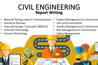 do  civil engineering related report writing