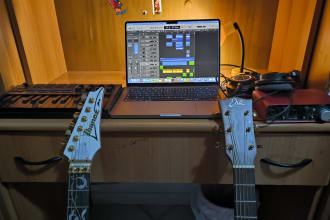 record the guitar part in your track