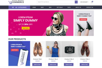 design ecommerce, blog, wordpress website