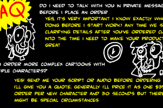create a character and animate them to your audio