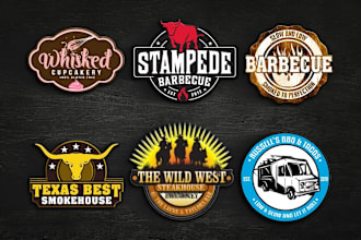 restaurant, pizza, bbq, food logo, and food truck design