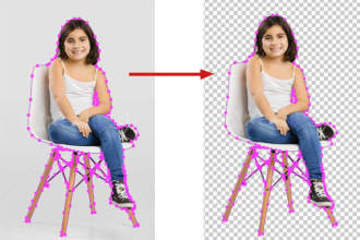 provide professional clipping path service for 5 images within 24 hours