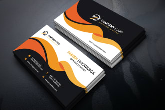 do professional, modern, unique, creative business card design