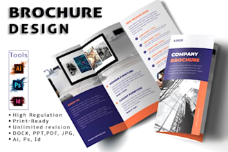 design brochure, flyer, stationery within 6 hours