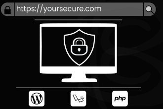 develop a secure web app using laravel wordpress or core PHP