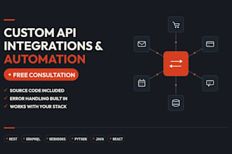 build custom api integrations and automation tools for your business