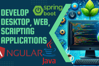 develop desktop and web apps, bots to automate your tasks