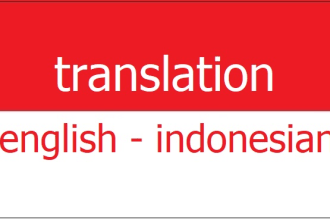 provide a trusted english to indonesian translation