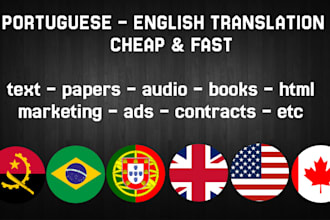 translate and localize english to portuguese and vice versa