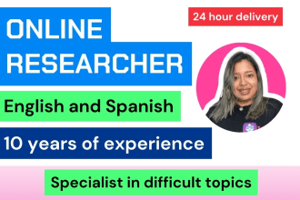 do research and summary information