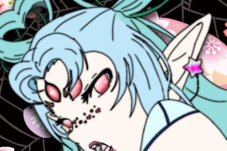 do anime art commissions