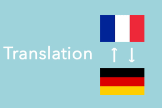 translate from german to french and from french to german