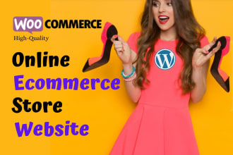 create online wordpress ecommerce website, woocommerce store