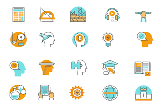 design flat vector icons of your choice